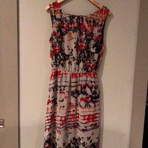 Sabine Sleeveless Chiffon Dress with Pockets